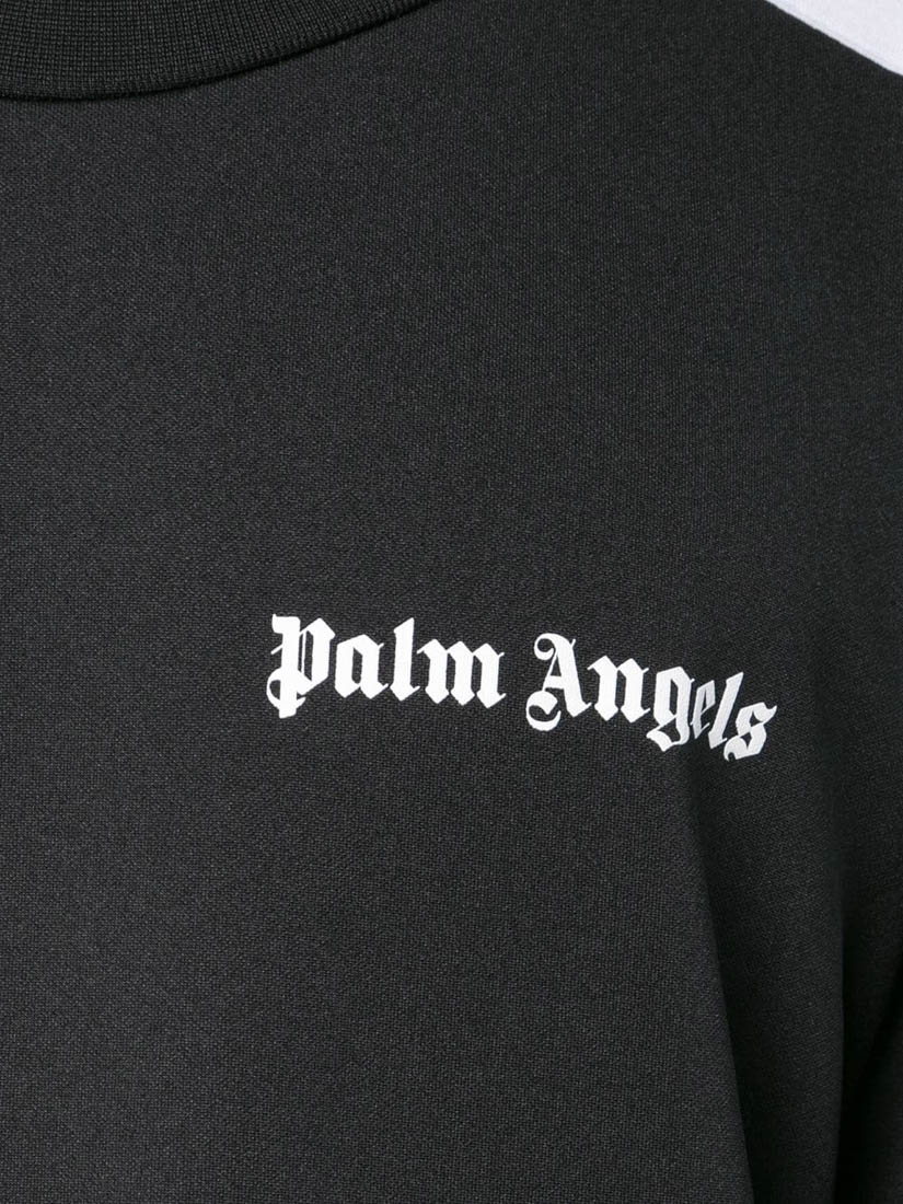 Palm Angels 侧条纹装饰t恤 In Black | ModeSens