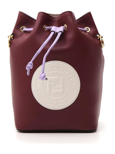 Shop Fendi Mon Tresor Stamped Bucket Bag In Multi