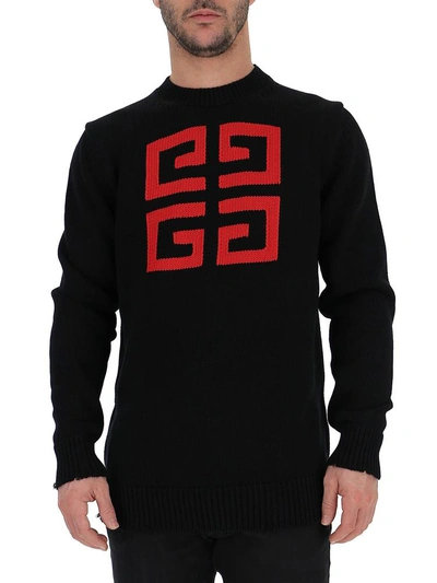 Shop Givenchy 4g Knit Pullover In Black