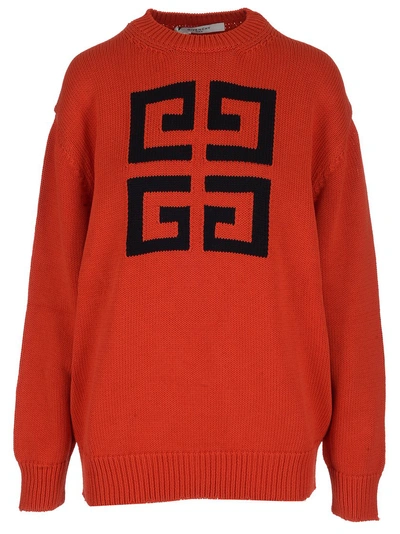 Shop Givenchy 4g Sweater In Red
