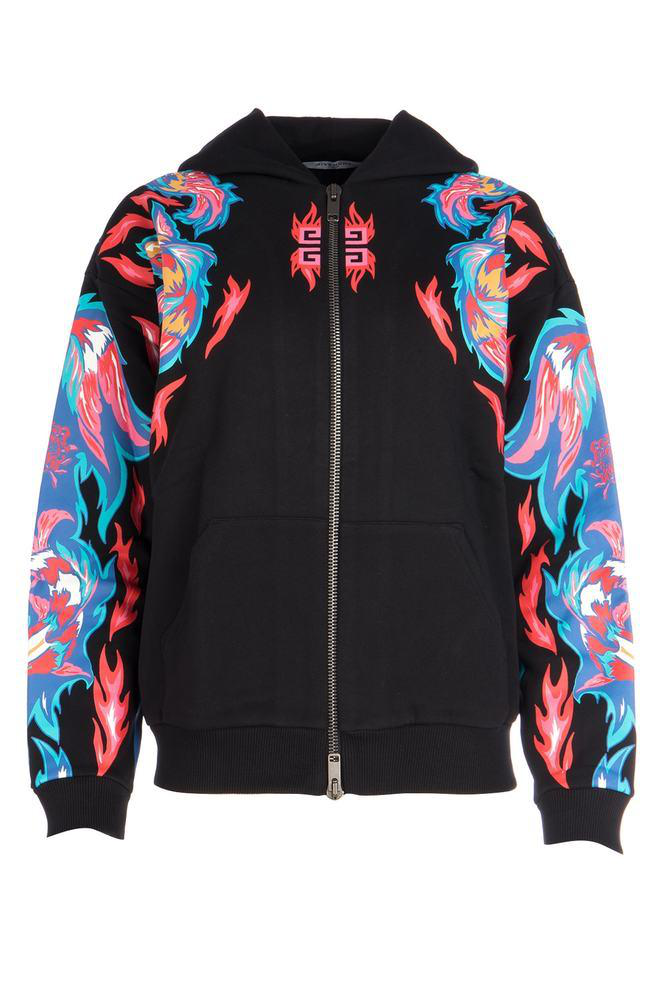 givenchy blue dragon hoodie