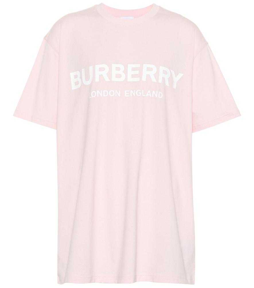 Burberry Logo Print Cotton Oversized T 