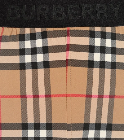 Shop Burberry Vintage Check Leggings In Beige