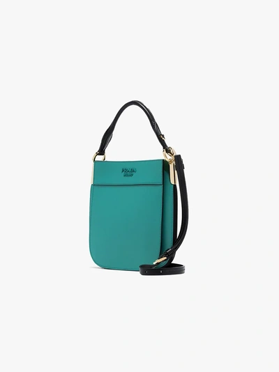 Shop Prada 'margit' Umhängetasche In Green