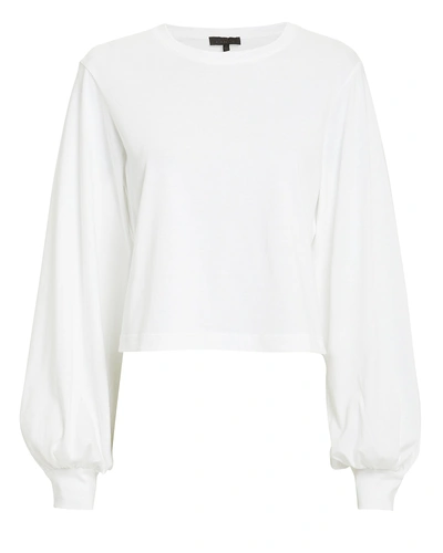 Shop The Range Stark Cropped Jersey Pull-over In White