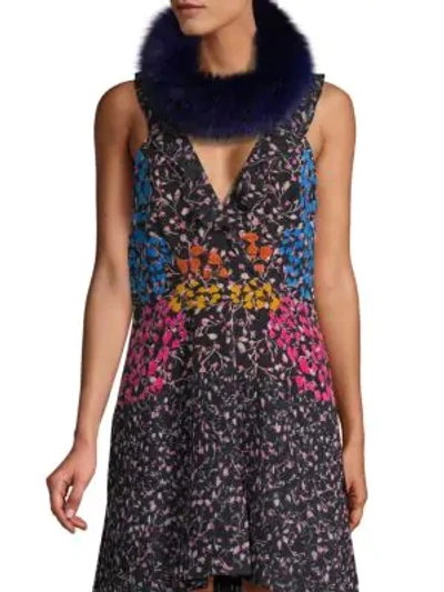 Shop Surell Fox Fur Headband/collar In Blackberry