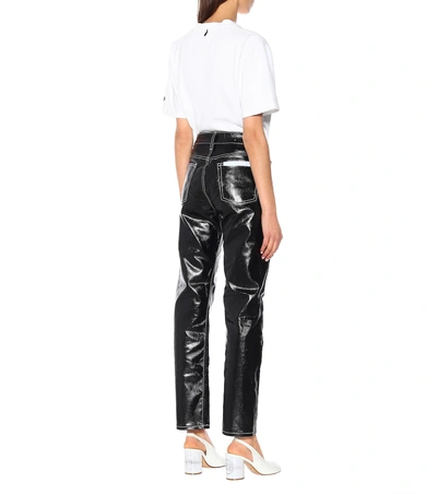 Eytys Cypress Tar High-rise Straight Jeans In Black
