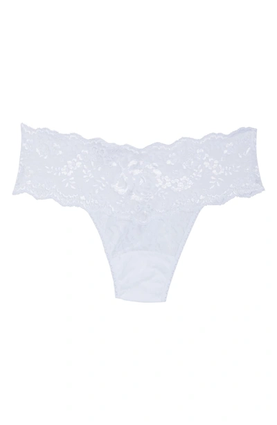 Shop Hanky Panky American Beauty Rose Lace Thong In White
