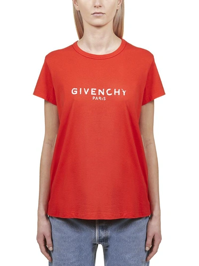 Shop Givenchy Logo T In Red