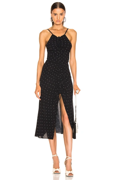 Shop Alice Mccall Oscar Rouched Midi Dress In Black