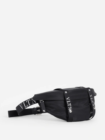 Shop Valentino Men's Black Vltn Belt Bag