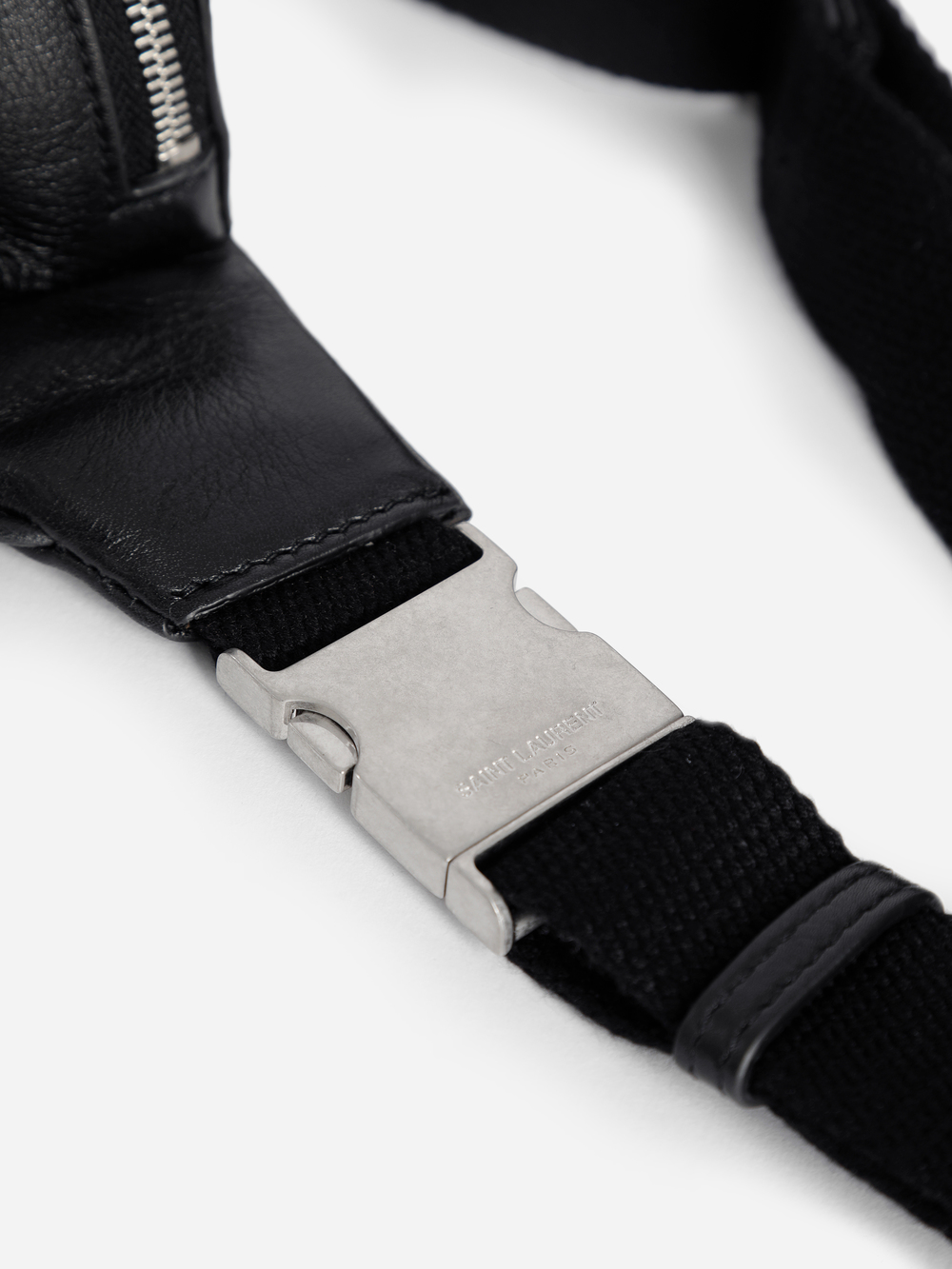 Saint Laurent Paris Men's Black Soft Leather Classic Belt Bag | ModeSens