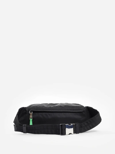 Shop Prada Men's Black Technical Fabric Belt Bag