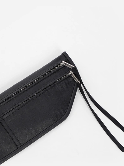 Shop Rick Owens Black Money Belt Bag