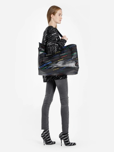 Shop Balenciaga Tote Bags In Black