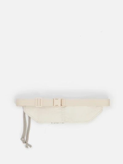 Shop Rick Owens Drkshdw Rick Owens Drk Shdw Off-white Belt Bag With Patches Detail