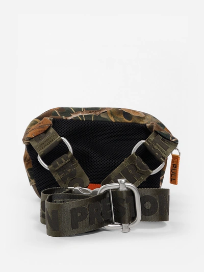 Shop Heron Preston X Carhartt Green Camouflage Fanny Pack