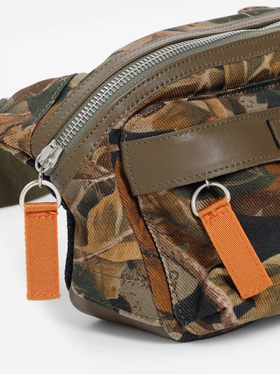 Shop Heron Preston X Carhartt Green Camouflage Fanny Pack