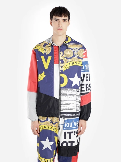 Shop Versace Jackets In Multicolor