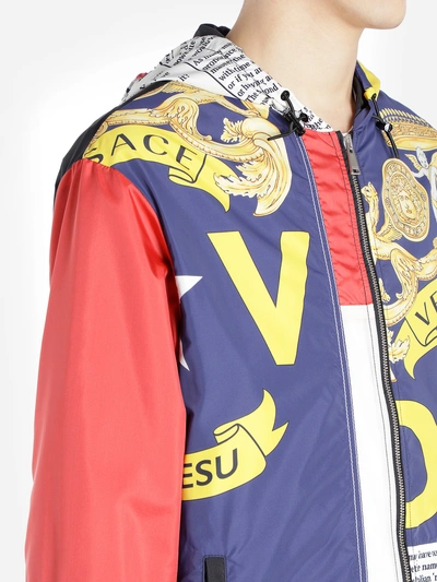 Shop Versace Jackets In Multicolor