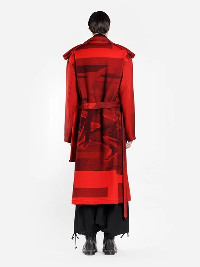 Shop Yohji Yamamoto Coats In Red