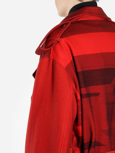 Shop Yohji Yamamoto Coats In Red