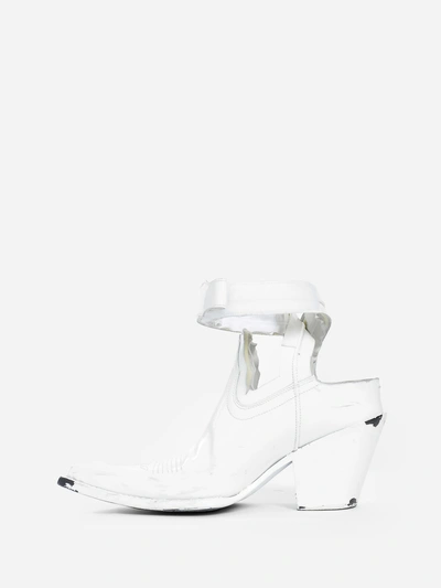 Shop Maison Margiela Boots In White