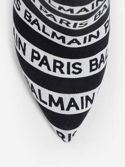 Shop Balmain Boots In Black & White