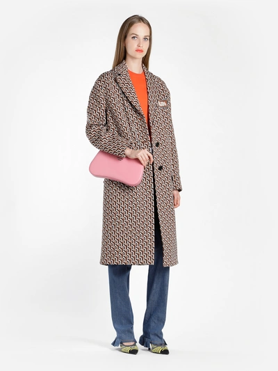 Shop Prada Coats In Multicolor