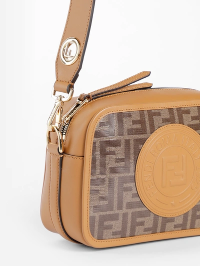 Shop Fendi Women's Brown Vetrified Camera Bag
