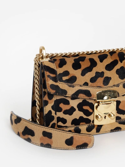 Shop Miu Miu Women's Multicolor Animal Print Cofidential Calf Hair Bag