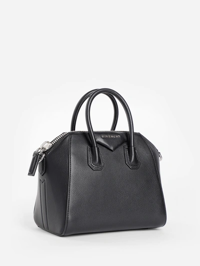 Shop Givenchy Women's Black Antigona Bag In Sugar Leather