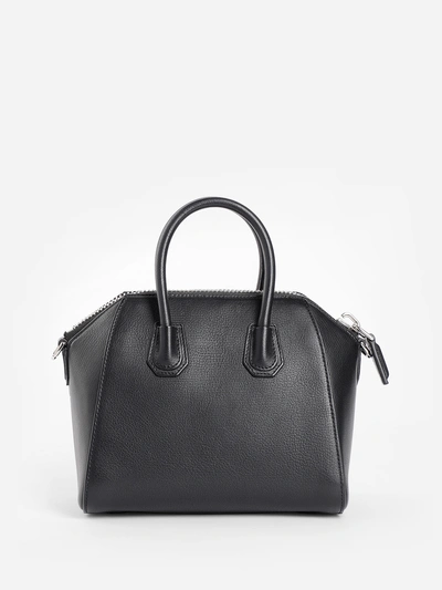 Shop Givenchy Women's Black Antigona Bag In Sugar Leather