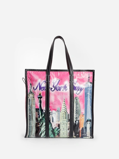 Shop Balenciaga Multicolor New York City Bazar Shopper Medium