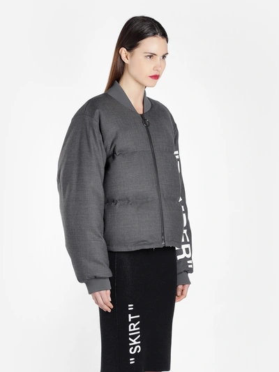 Shop Off-white C/o Virgil Abloh Jackets In Grey/white