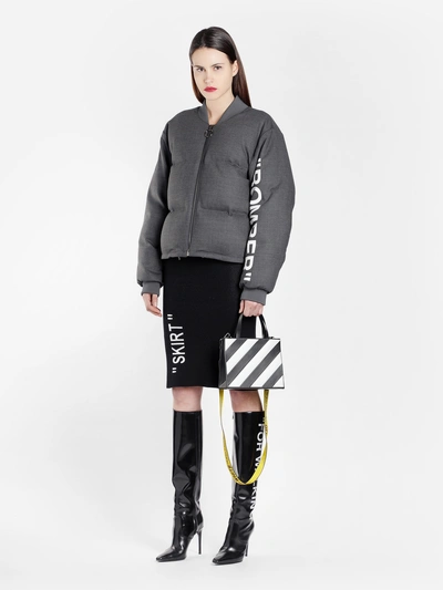 Shop Off-white C/o Virgil Abloh Jackets In Grey/white