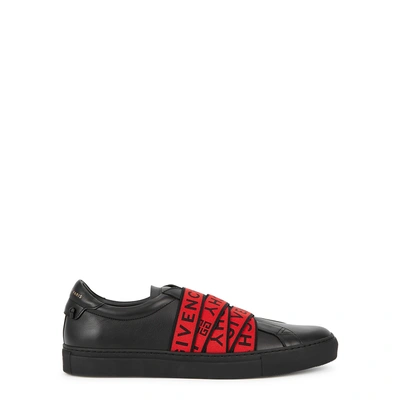 Shop Givenchy Urban Street Black Leather Sneakers