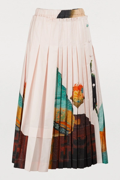 Shop Simone Rocha Pleated Midi Skirt In Color