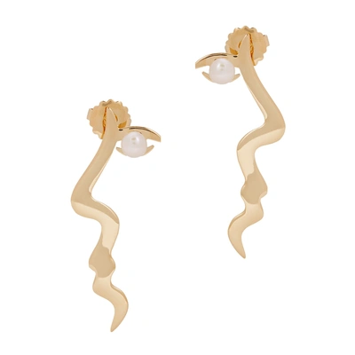 Shop Anissa Kermiche Téte A Téte Gold-plated Earrings