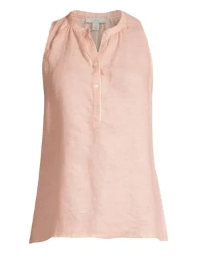 Shop Joie Tamaline Linen Tank In Persimmon