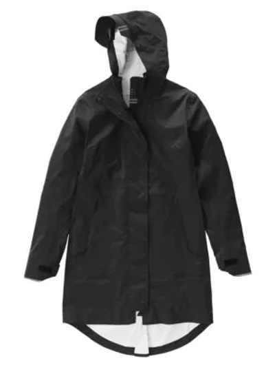 Shop Canada Goose Women's Salida Hooded Rain Jacket In Black