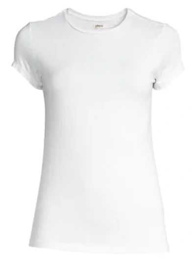Shop L Agence Women's Ressi Crewneck Tee In White