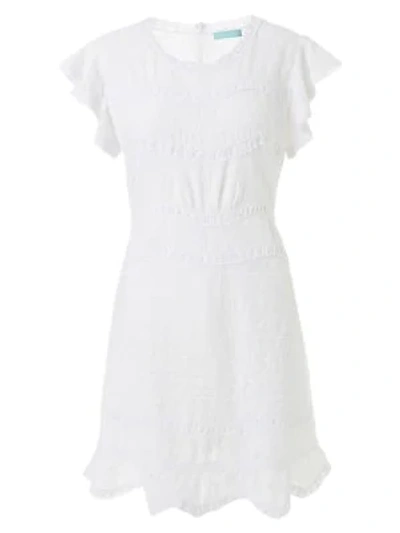 Shop Melissa Odabash Meghan Textured Cotton Dress In White