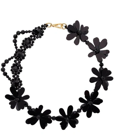 Shop Simone Rocha Beaded Patchwork Flower Necklace