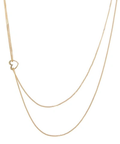 Shop Atelier Vm 9ct Gold Darling Short Heart Pendant Necklace