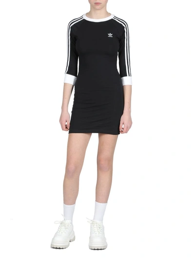 Shop Adidas Originals Dress In Nero