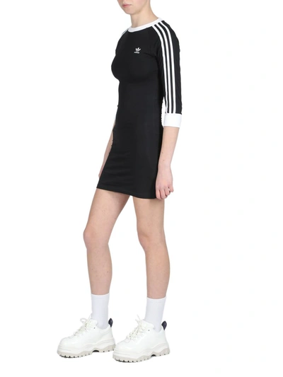 Shop Adidas Originals Dress In Nero