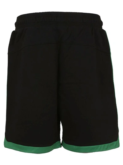 Shop Marcelo Burlon County Of Milan Boston Celtics Shorts In Black Green