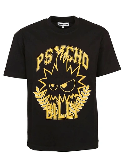 Shop Mcq By Alexander Mcqueen Mcq Alexander Mcqueen Psycho Billy Print T-shirt In Darkest Black