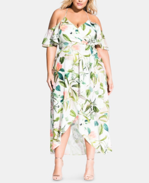 city chic floral maxi dress
